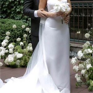 Custom Silk Wedding Dress